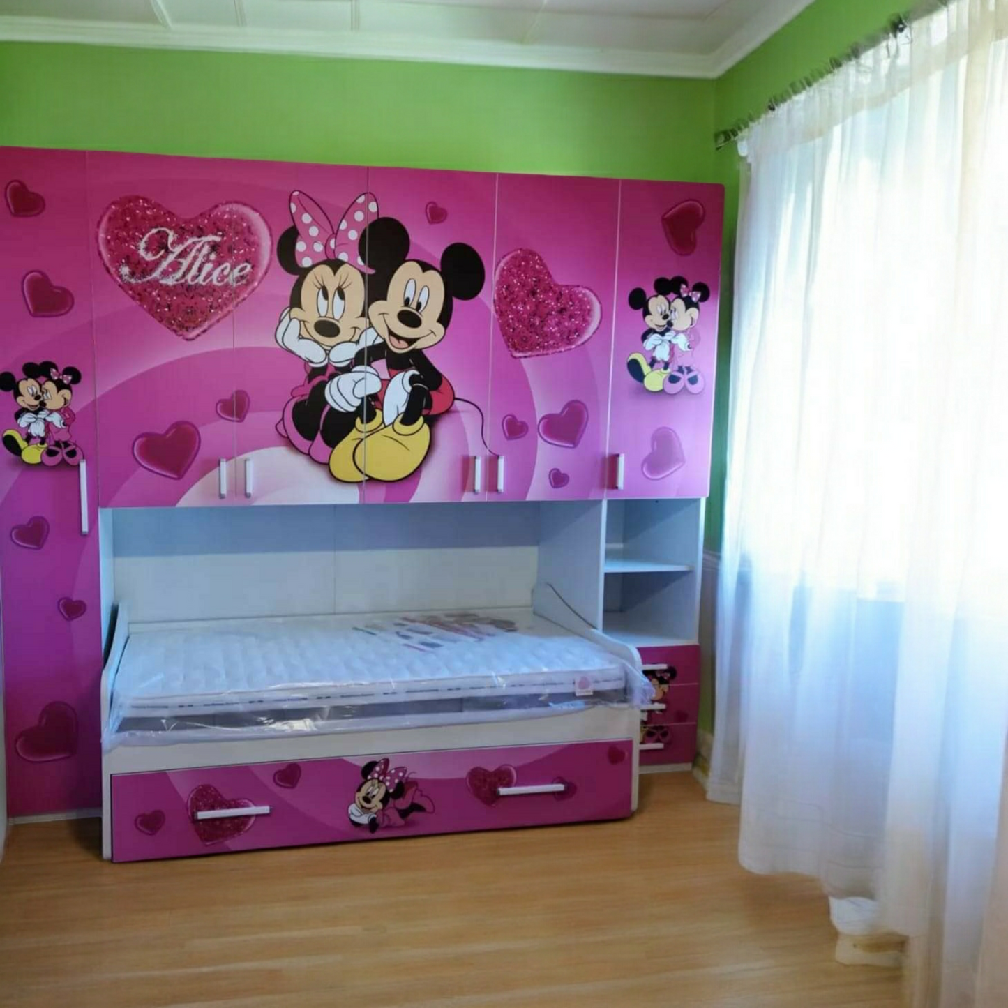 Cameretta Ponte Minnie Topolino "Fucsia'