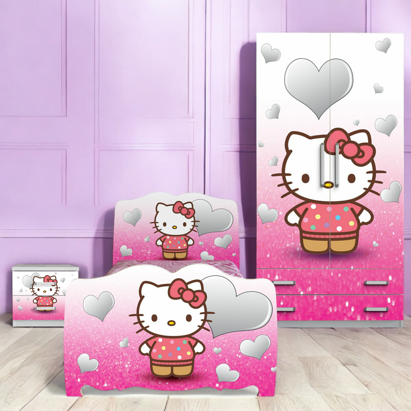 Comodino Hello Kitty Fucsia