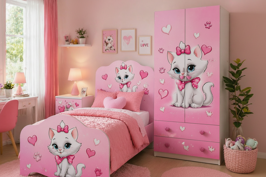 🛏️ Sweet Kitty Room – Cameretta Bambina Tema Gattina