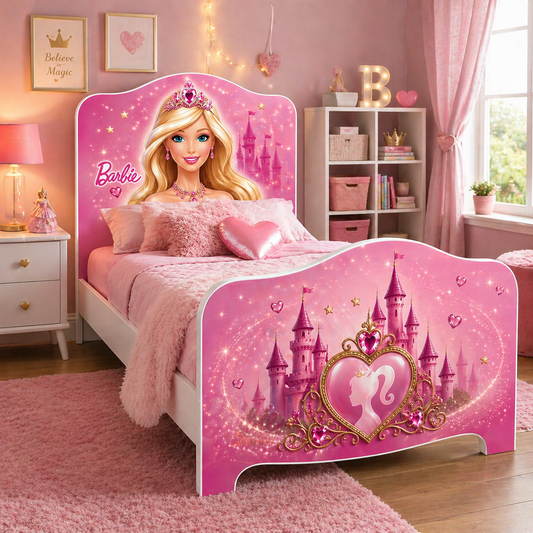 Princess Dream Bed – Letto Singolo Principessa Rosa Luxury per Cameretta Bambina