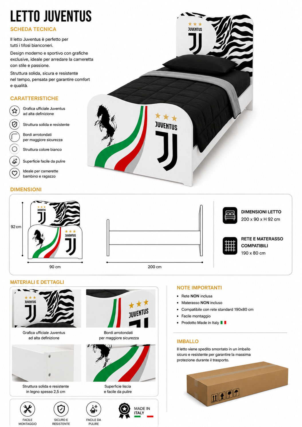Letto juventus