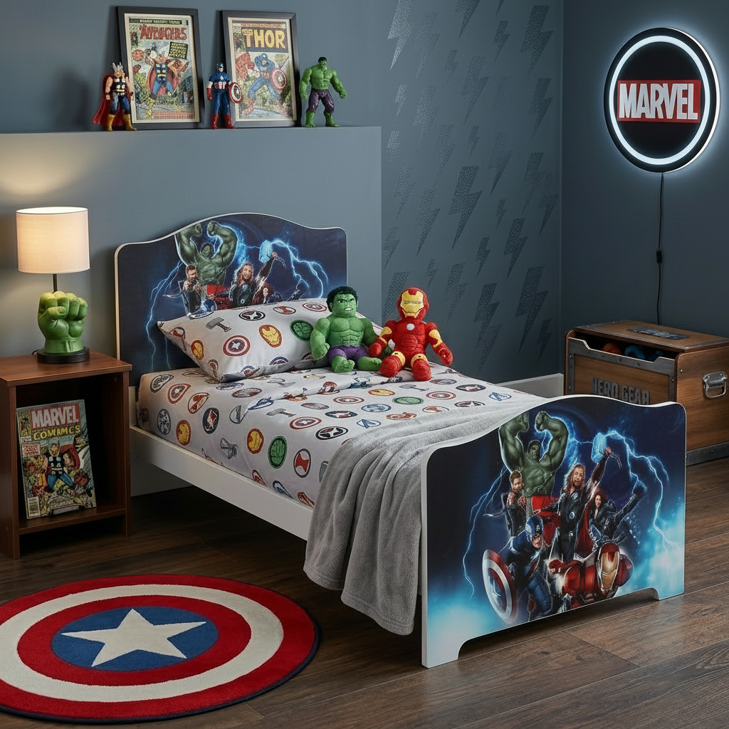 Hero Power Bed – Letto Singolo Supereroi per Cameretta Bambini