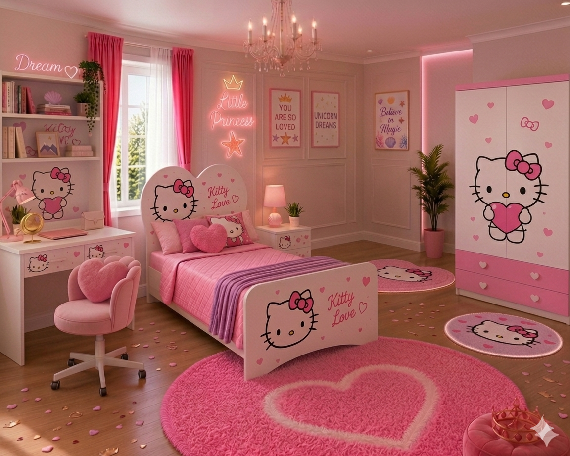 CAMERETTA "Cuore HELLO KITTY "