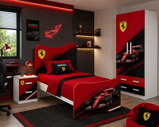 🛍️ Racing Legend Room – Cameretta Completa Tema Auto da Corsa