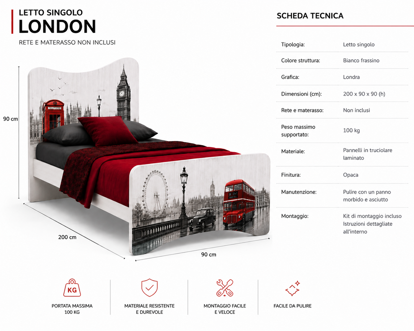 Letto Londra