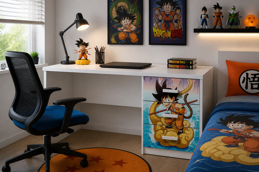 Scrivania con comodino "Dragon ball"