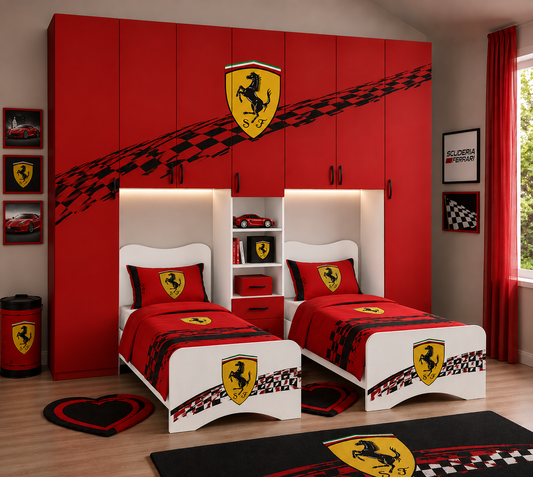 Cameretta a Ponte Racing Luxury – Design Sportivo ed Effetto Showroom