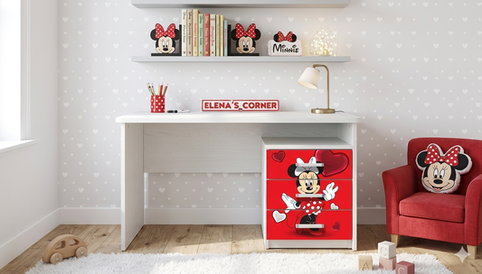 Scrivania con Cassettiera "Minnie"