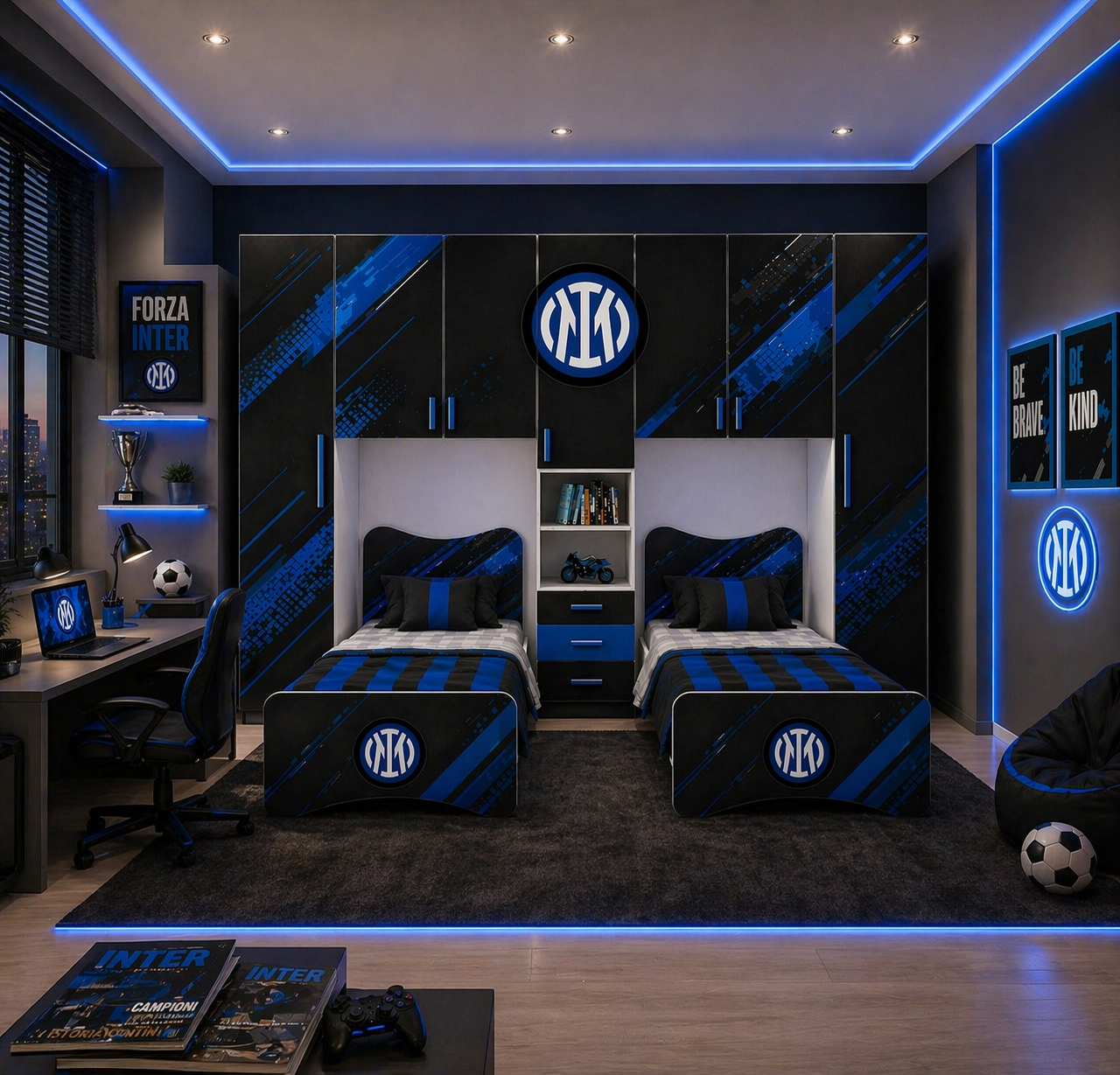 ⚫🔵 Blue Shadow Room 🔵⚫