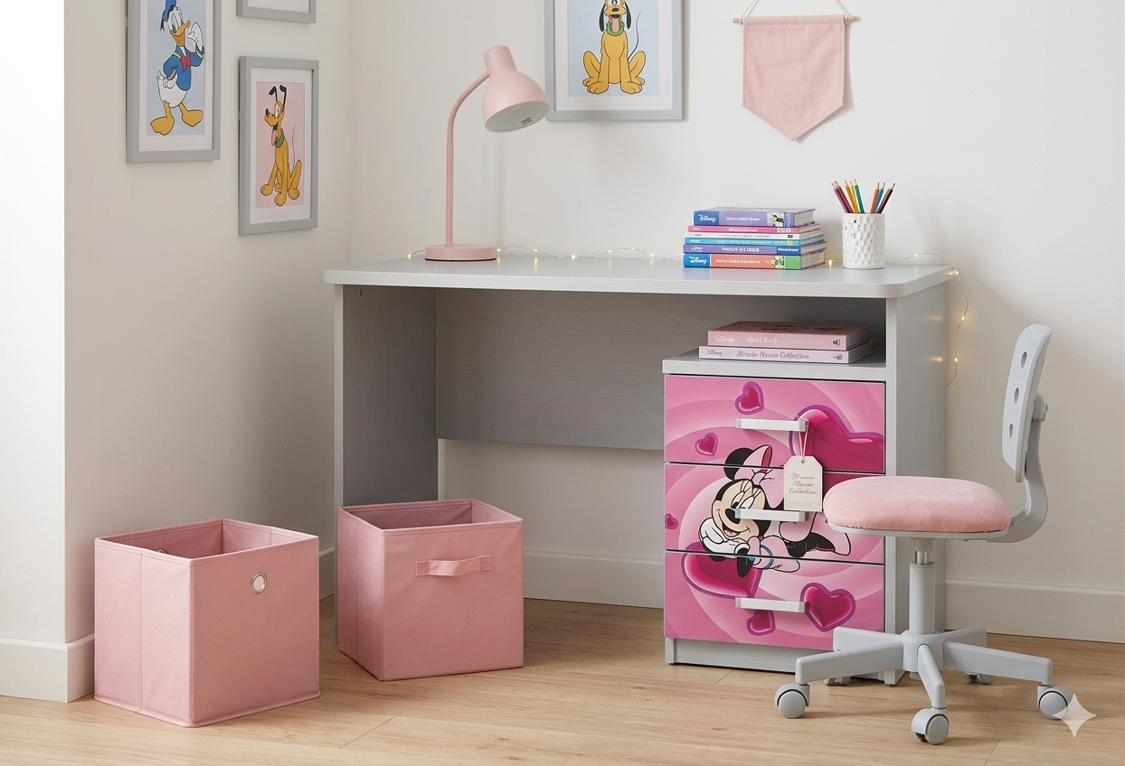 Scrivania con comodino Minnie