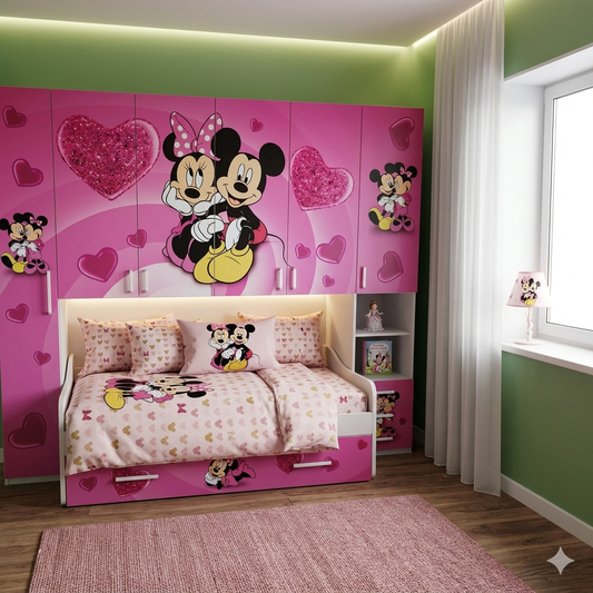 Cameretta Ponte Minnie Topolino "Fucsia'