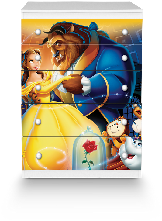 Cassettiera La Bella e la Bestia