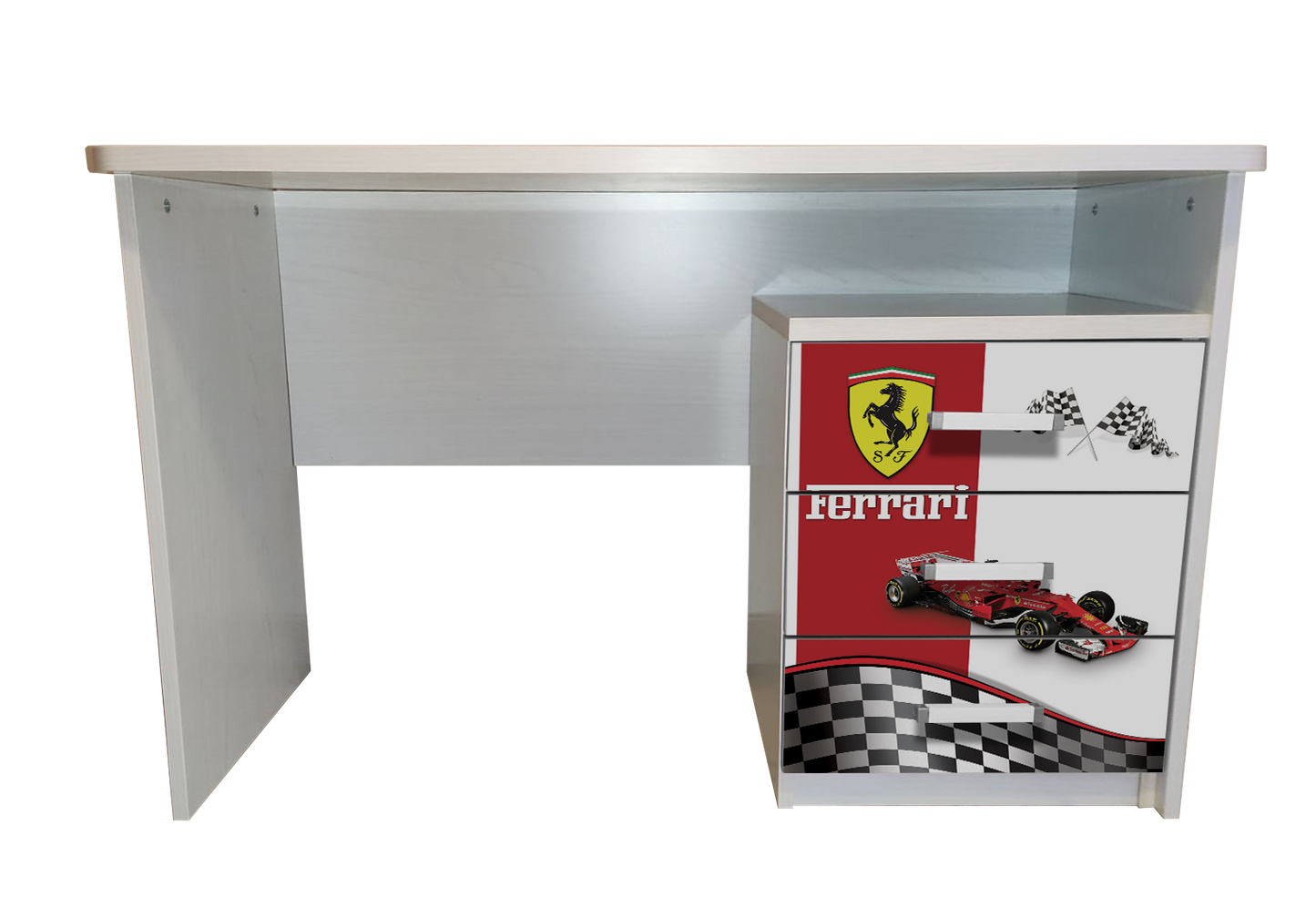 Scrivania con comodino Ferrari