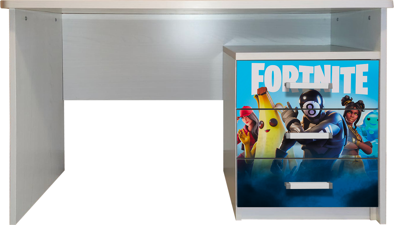 Scrivania con Comodino Fortinite