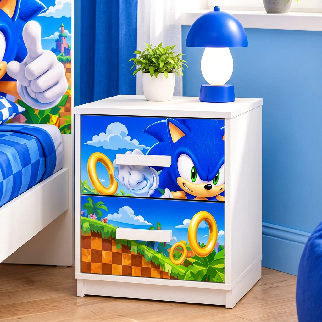 Cameretta Sonic – Letto, Armadio e Comodino