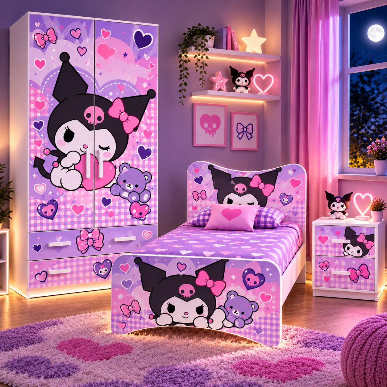 Cameretta Kuromi Pink