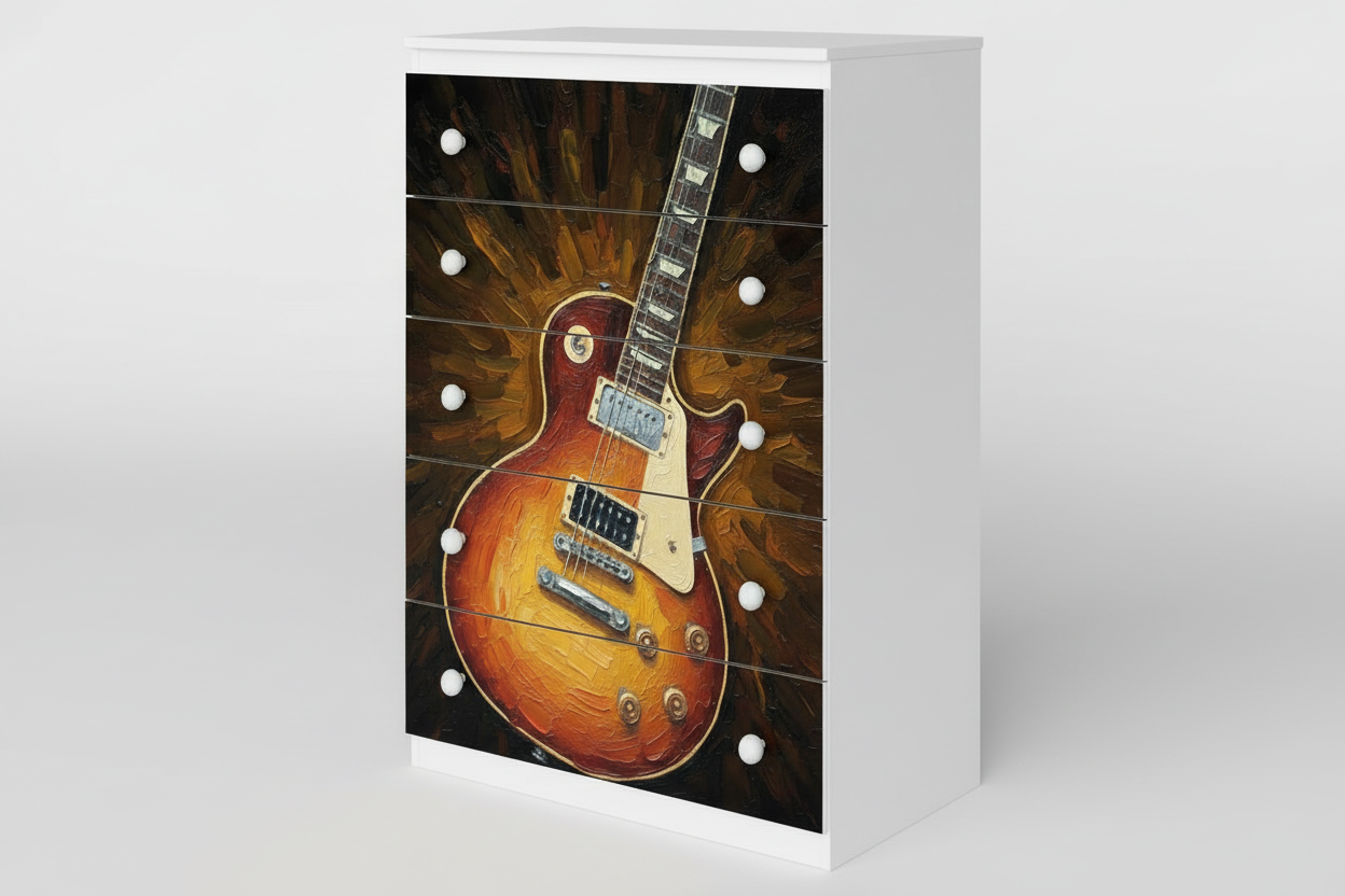 Cassettiera chitarra gibson