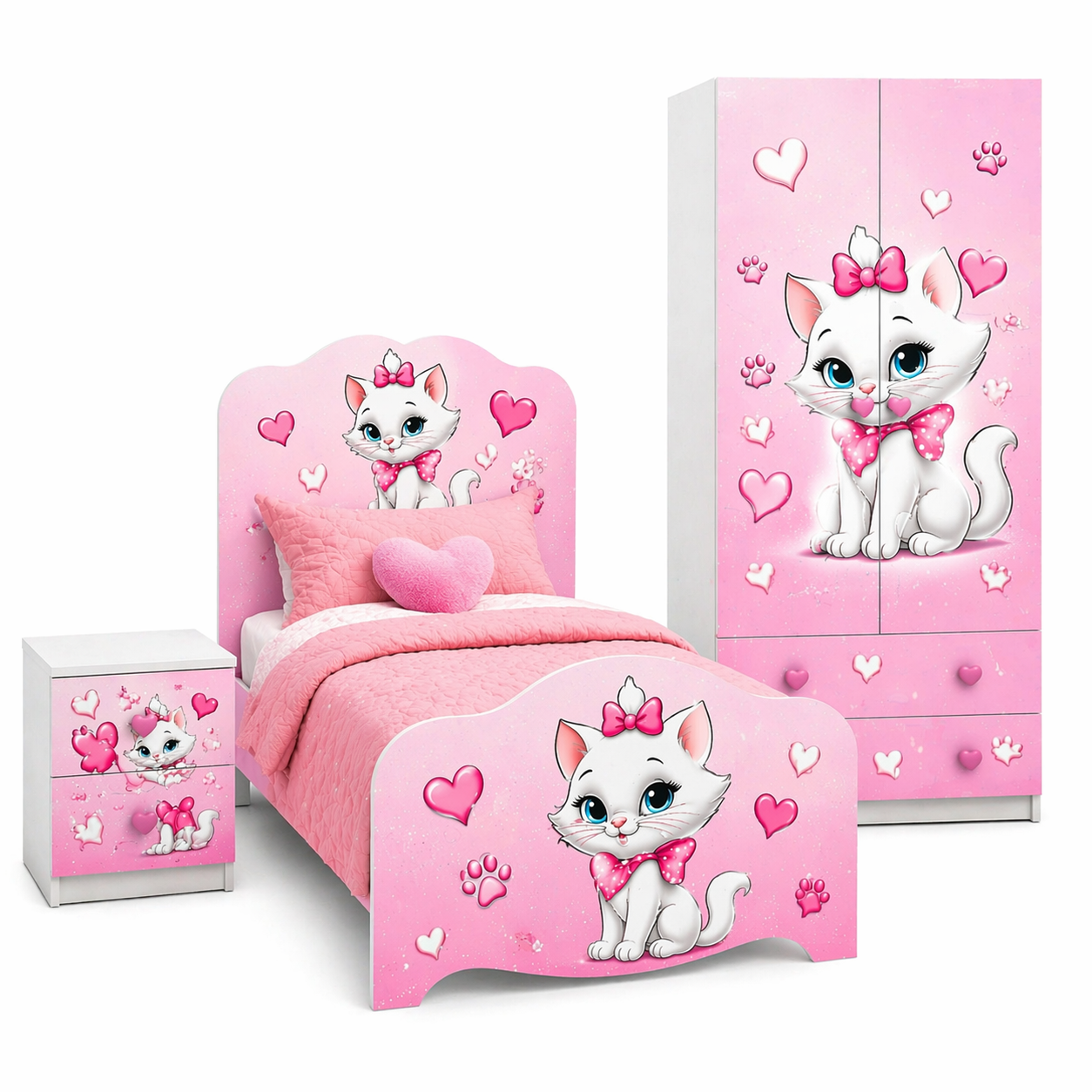 🛏️ Sweet Kitty Room – Cameretta Bambina Tema Gattina