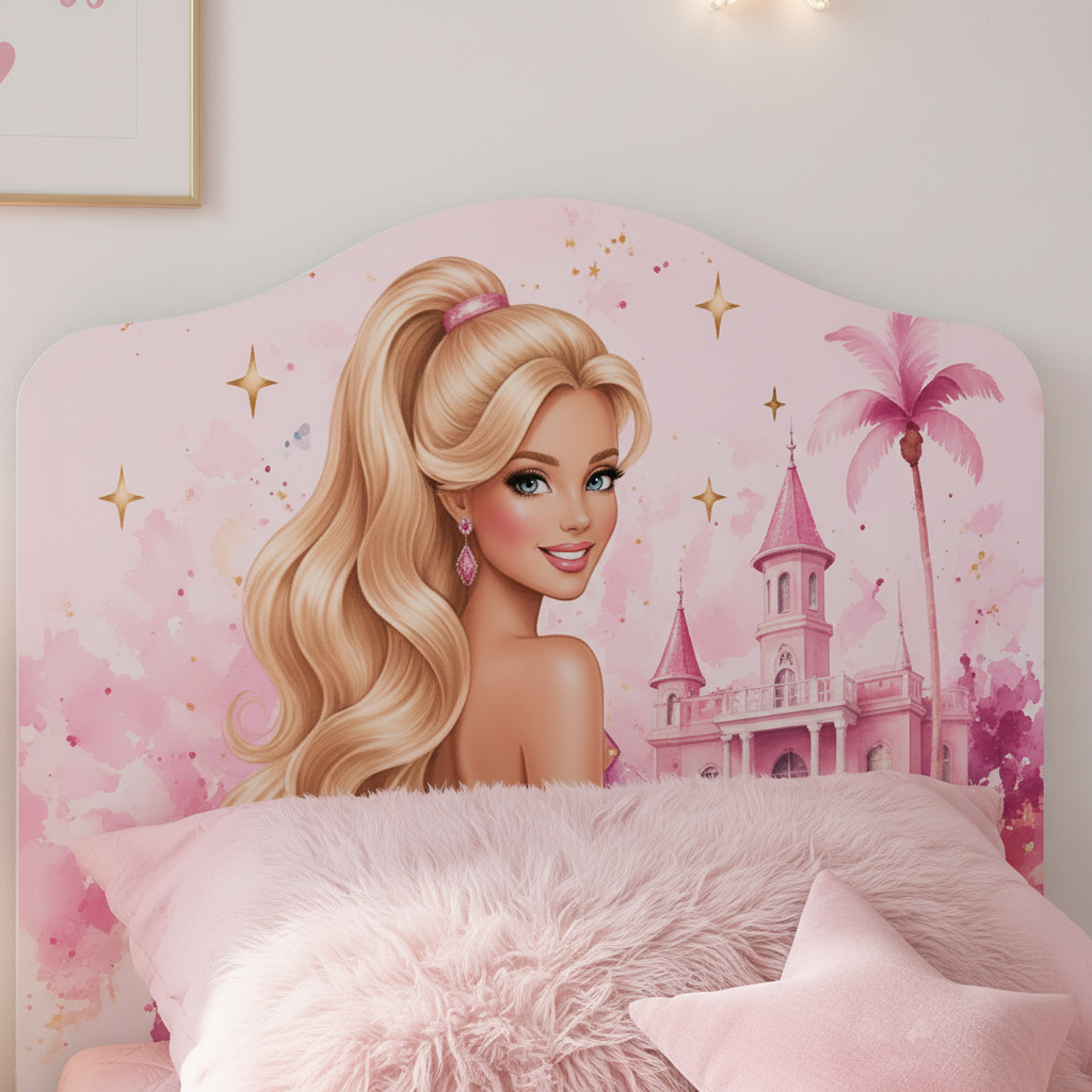 Cameretta Barbie Dream Castle Luxury Pink – Set Camera Bambina Premium con Armadio, Letto e Comodino Rosa Glamour