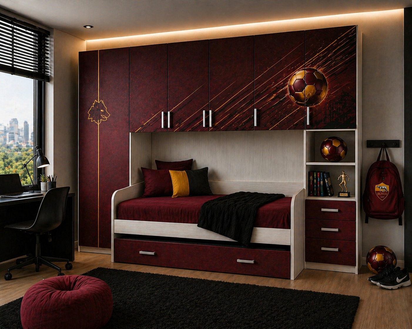 Roma Luxury Football Room