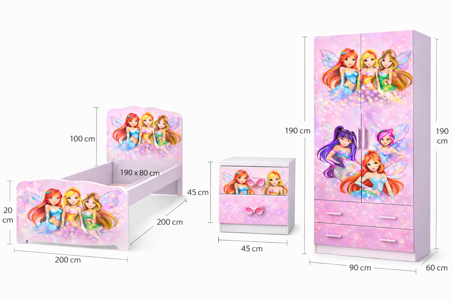 🌸 Magic Fairy Room – Cameretta Completa Winx Style
