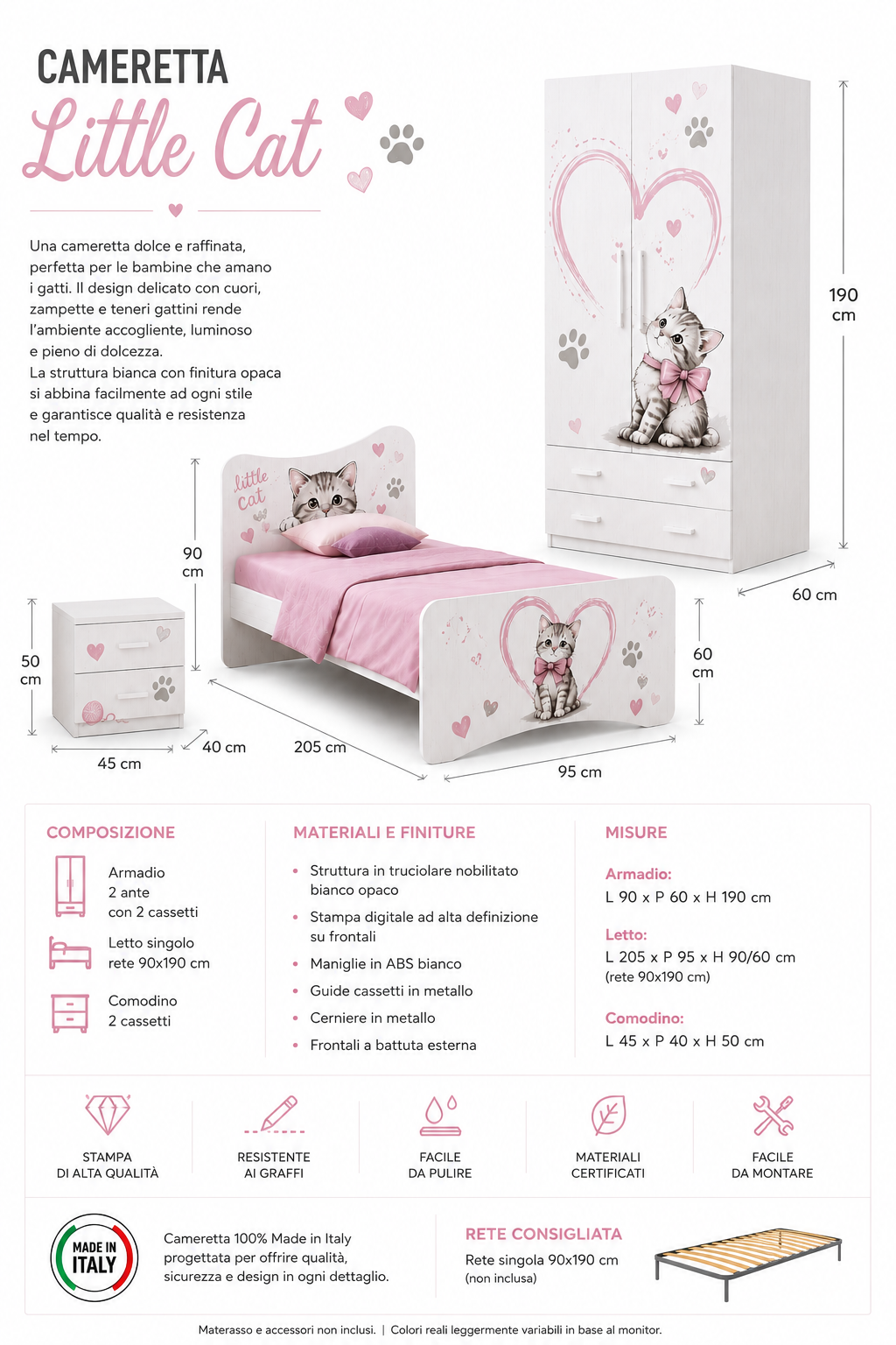Cameretta Completa Gatto
