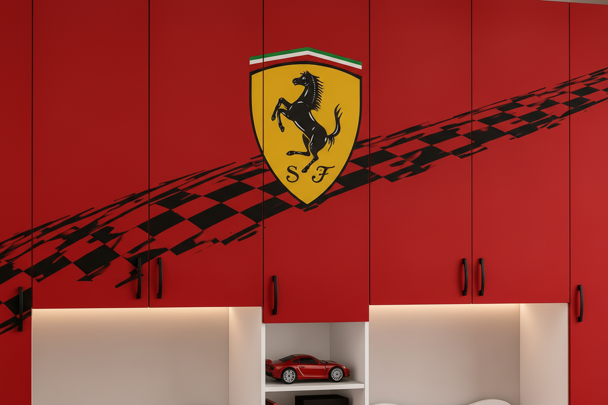Cameretta a Ponte Racing Luxury – Design Sportivo ed Effetto Showroom
