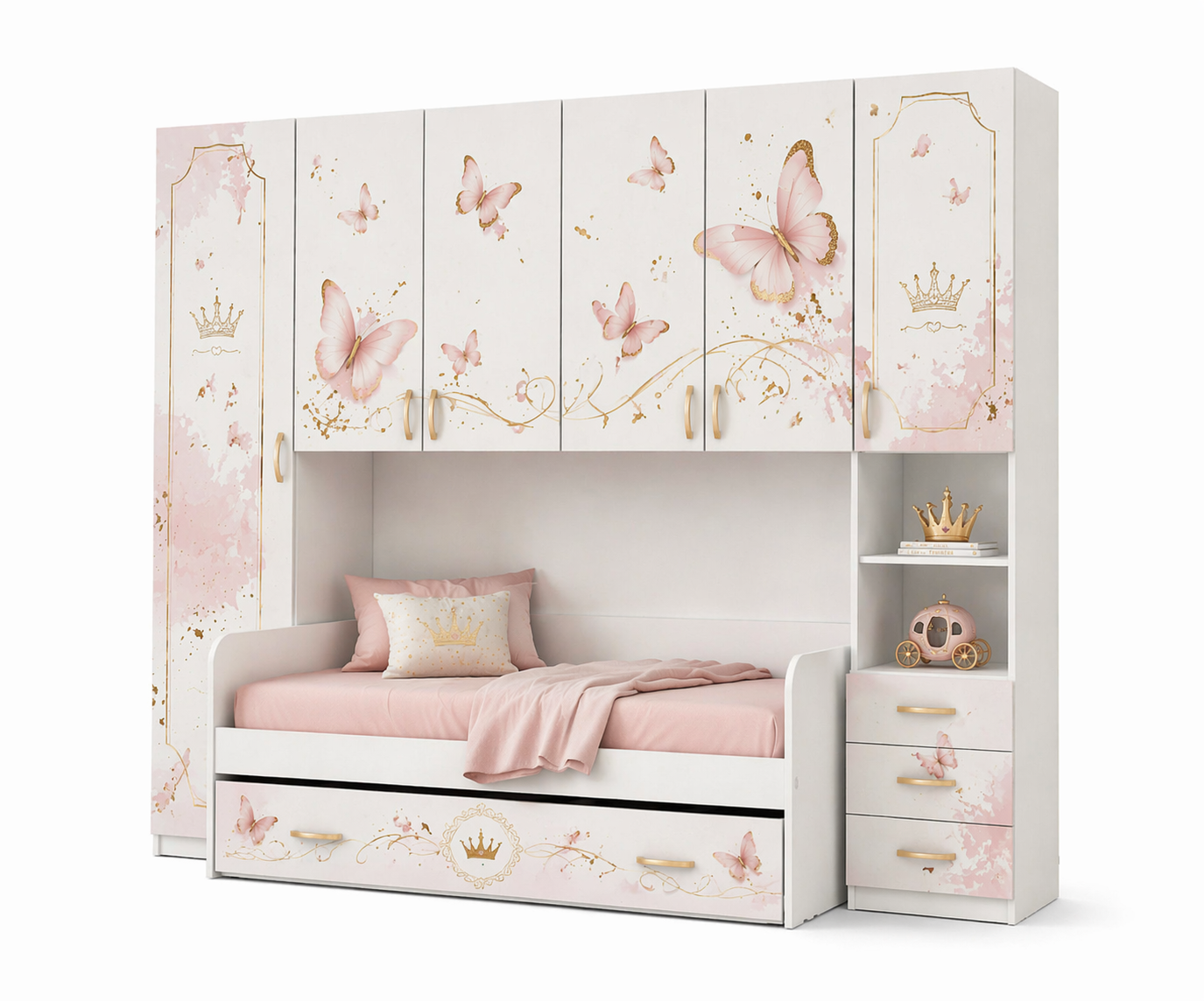 CAMERETTA A Ponte premium Farfalle/ luxury pink