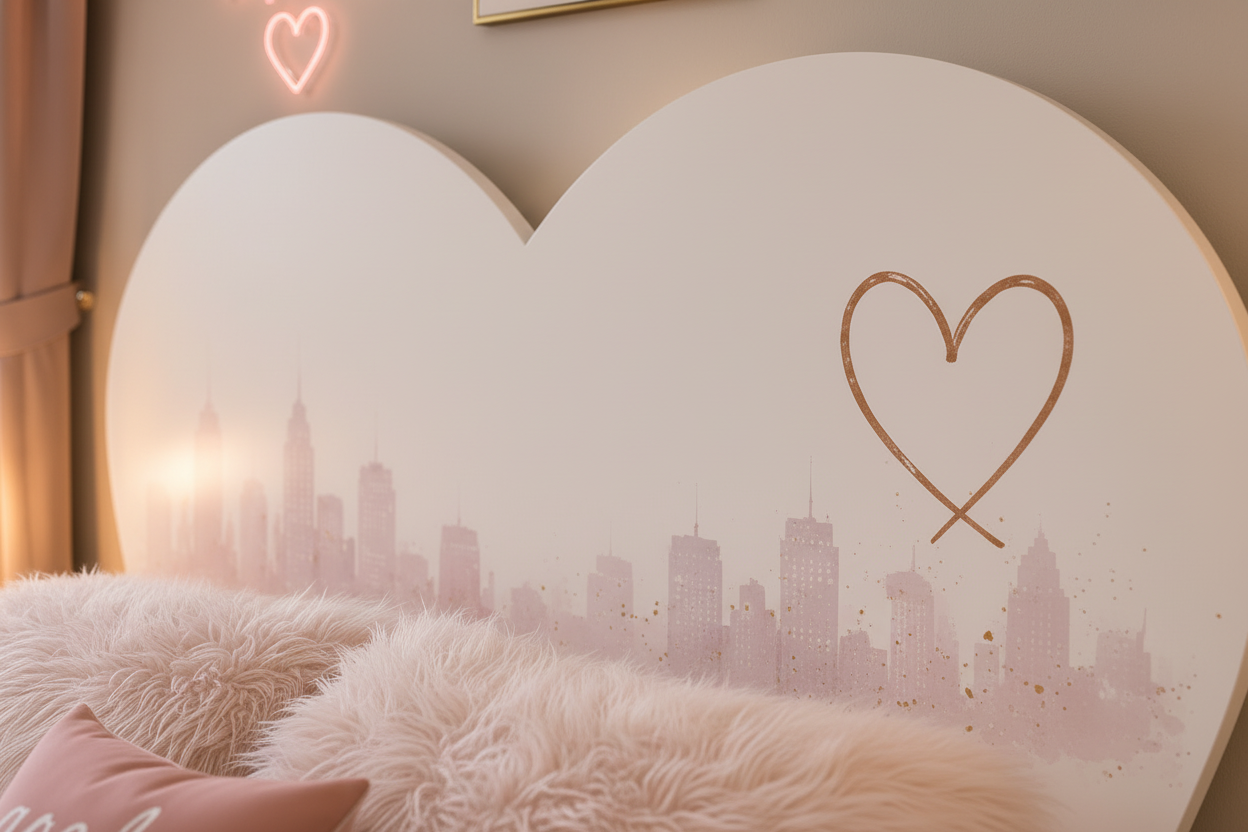 Urban Glow Collection – Cameretta Skyline Pink Aesthetic