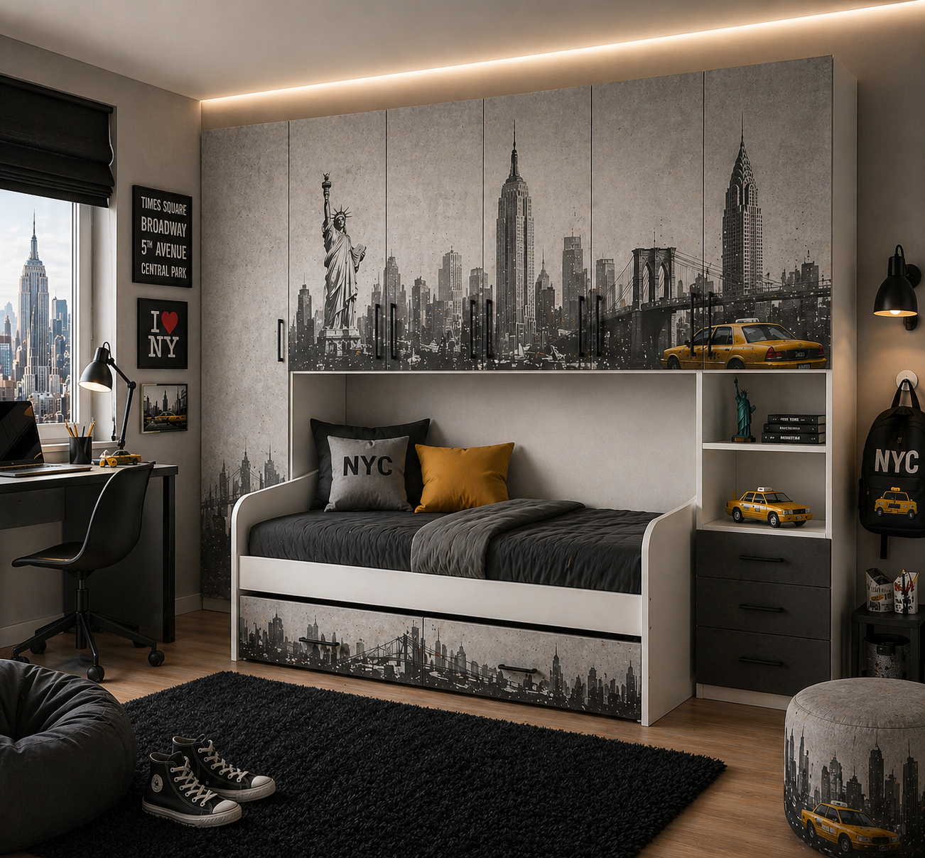 NYC Urban Loft Room