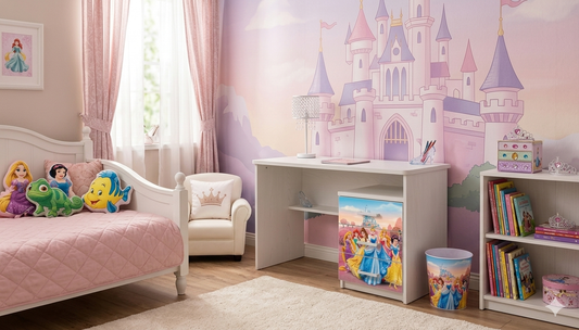Scrivania con comodino Principesse
