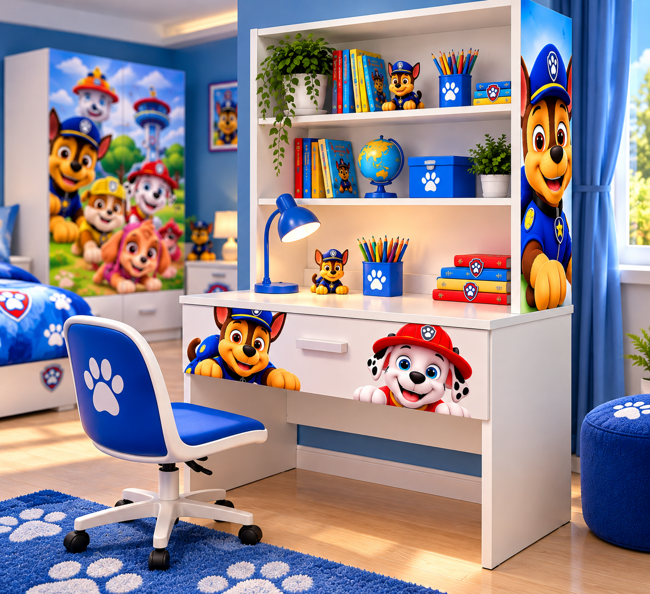 Paw Patrol, Scrivania con Libreria