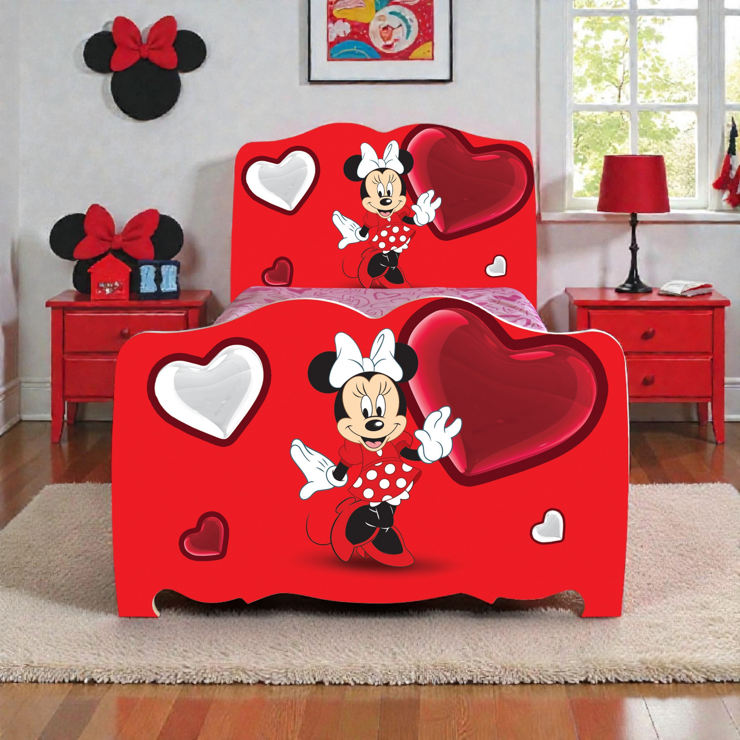 Letto Minnie rosso