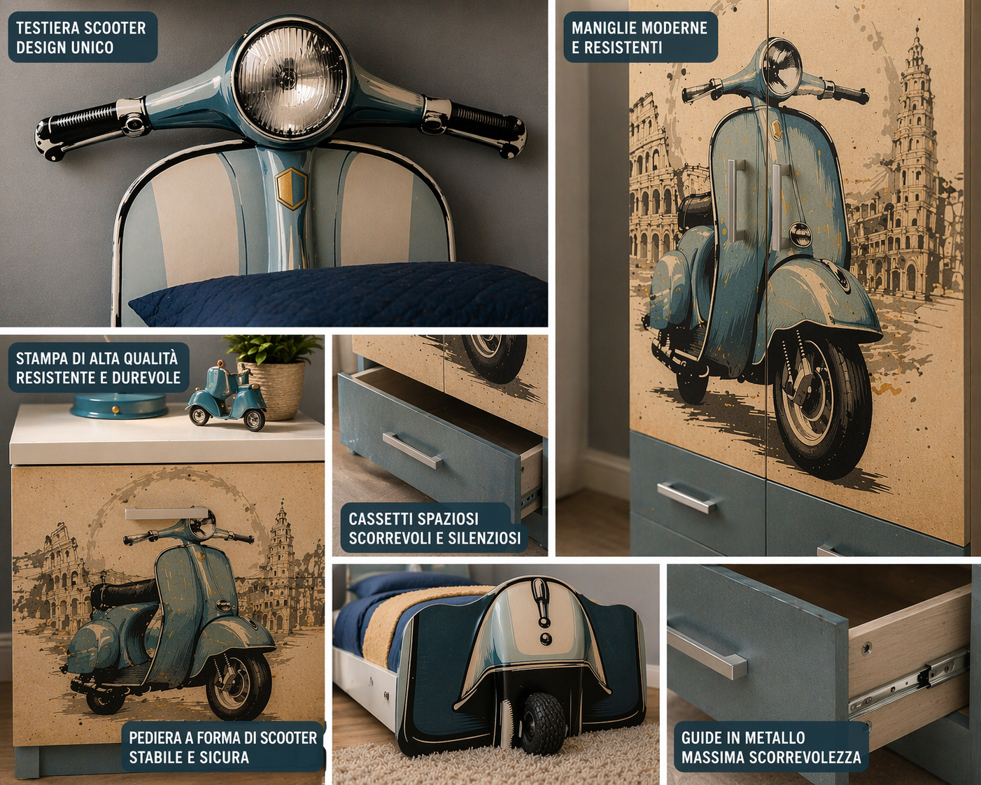 Italian Vintage Ride – Cameretta Completa Vespa Style