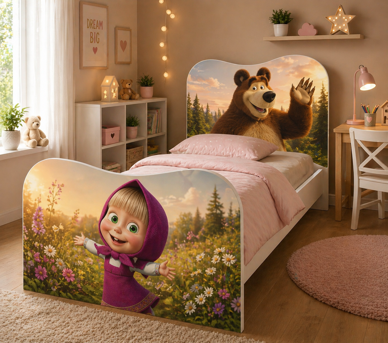 Letto Masha Dream Forest – Letto Singolo Bambina Tema Fiaba e Natura