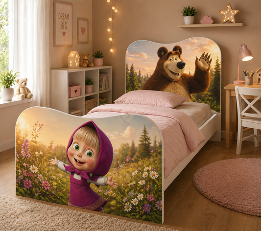 Letto Masha Dream Forest – Letto Singolo Bambina Tema Fiaba e Natura