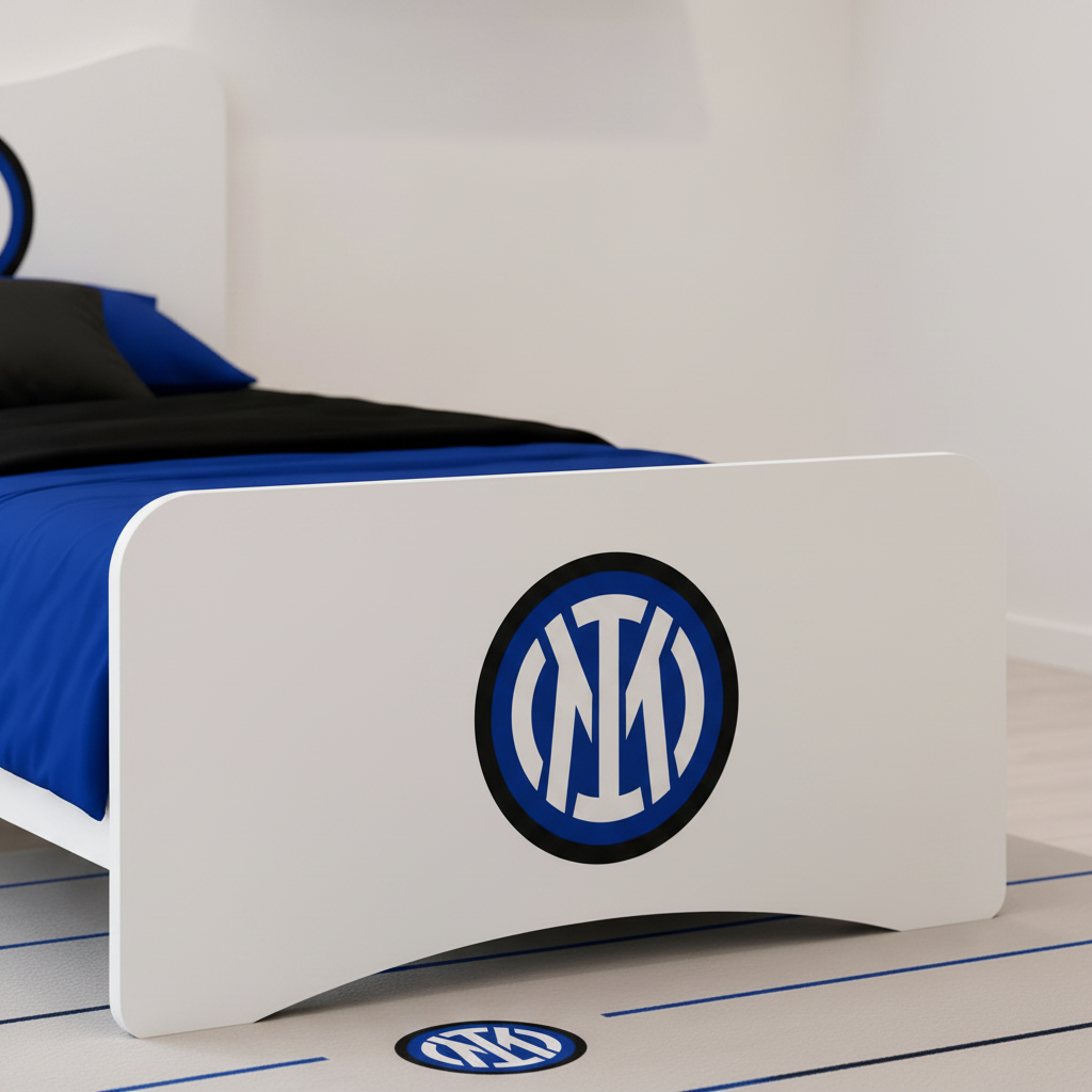 Cameretta Inter White Edition – Design Moderno Nerazzurro
