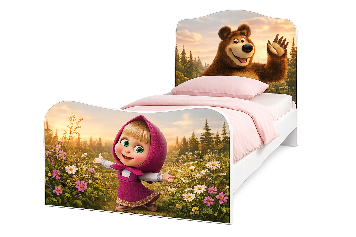 Letto Masha Dream Forest – Letto Singolo Bambina Tema Fiaba e Natura