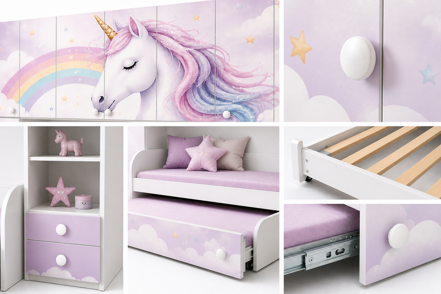 Cameretta a ponte unicorno