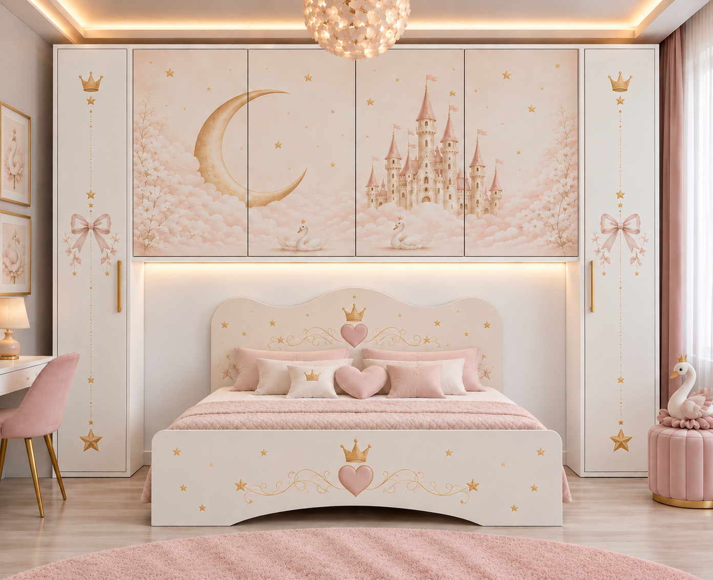 Princess Moonlight Room – Cameretta a Ponte con Letto Matrimoniale