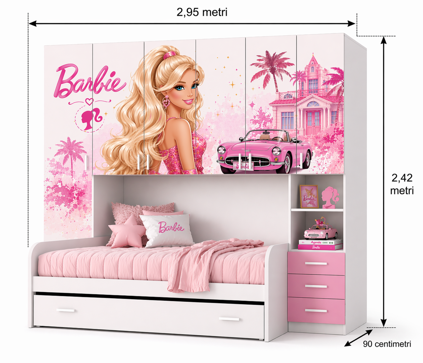CAMERETTA A Ponte premium Barbie/ luxury pink
