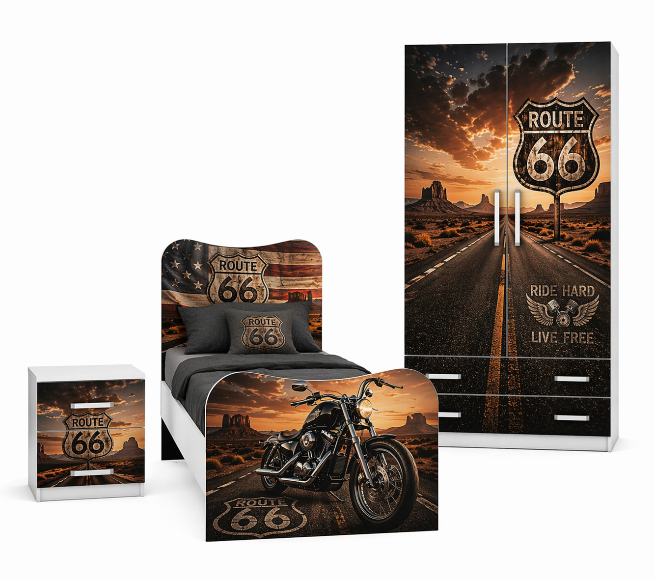 Cameretta:Route 66 Moto Room