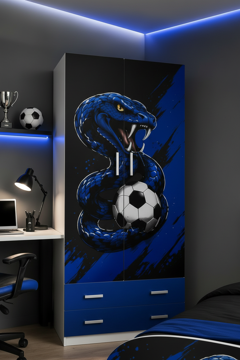 CAMERETTA"NEROAZZURRA"
