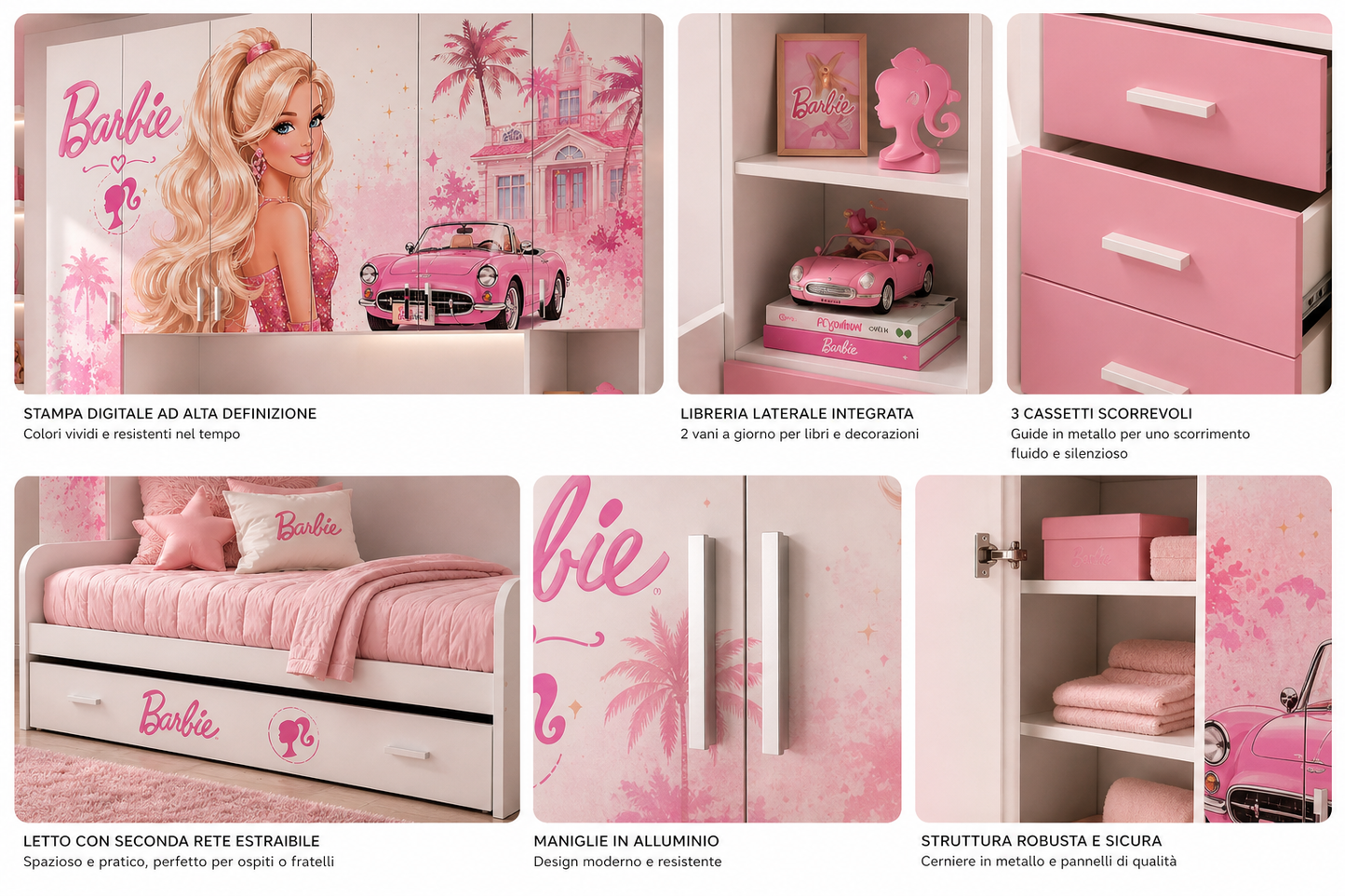 CAMERETTA A Ponte premium Barbie/ luxury pink