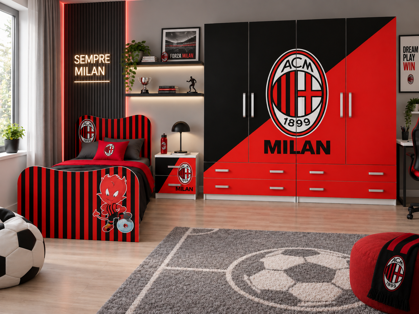 Cameretta Milan una piazza e mezza