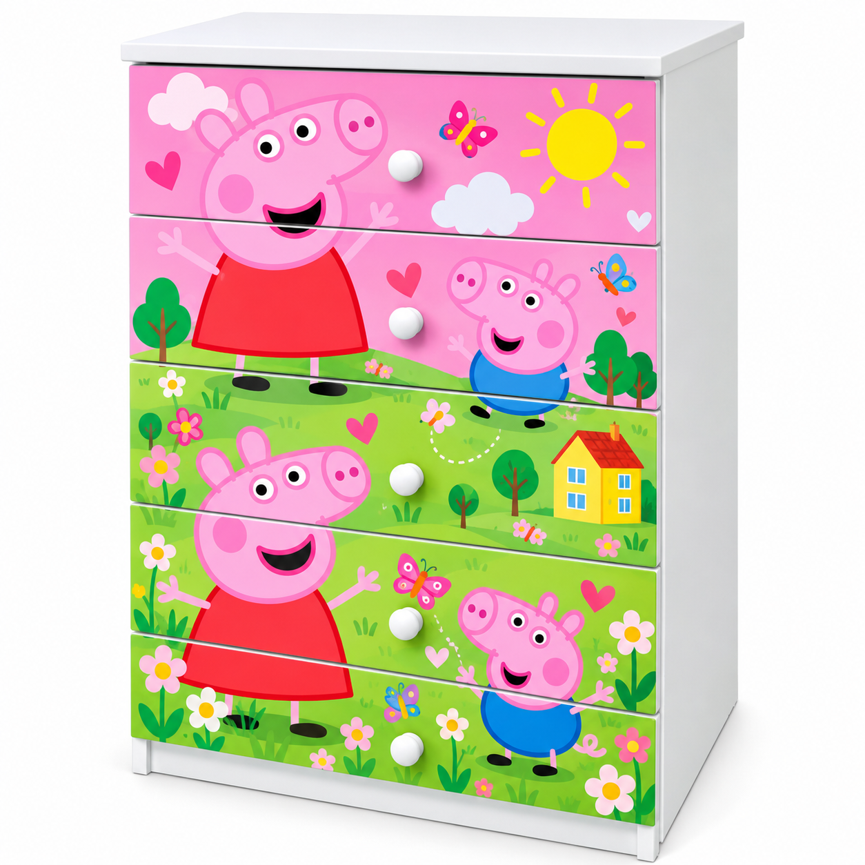 Cassettiera Peppa Pig 5 Cassetti – Cameretta Bambini