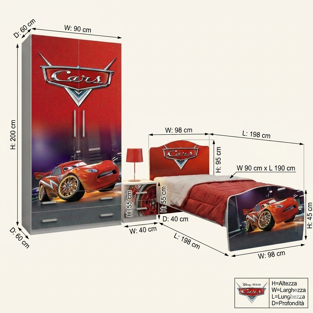 Cameretta  "cars 2"