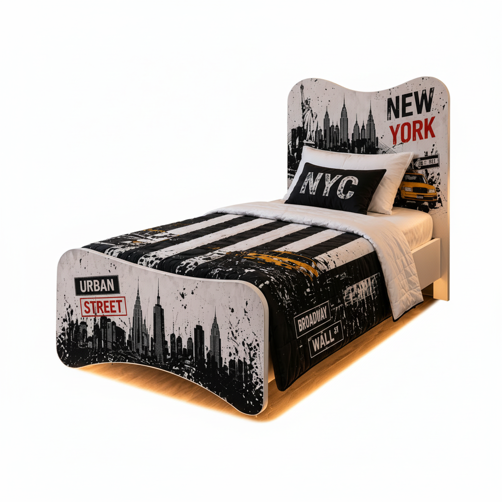 Letto Singolo New York Urban – 90×200 cm