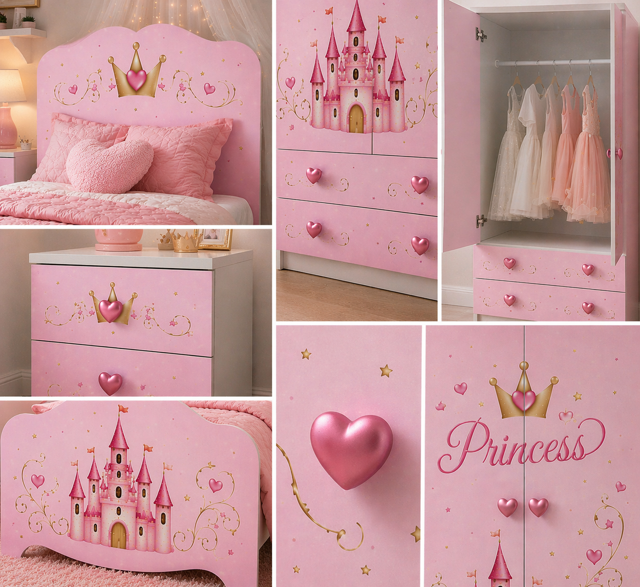🛏️ Princess Magic Room – Cameretta Completa Bambina