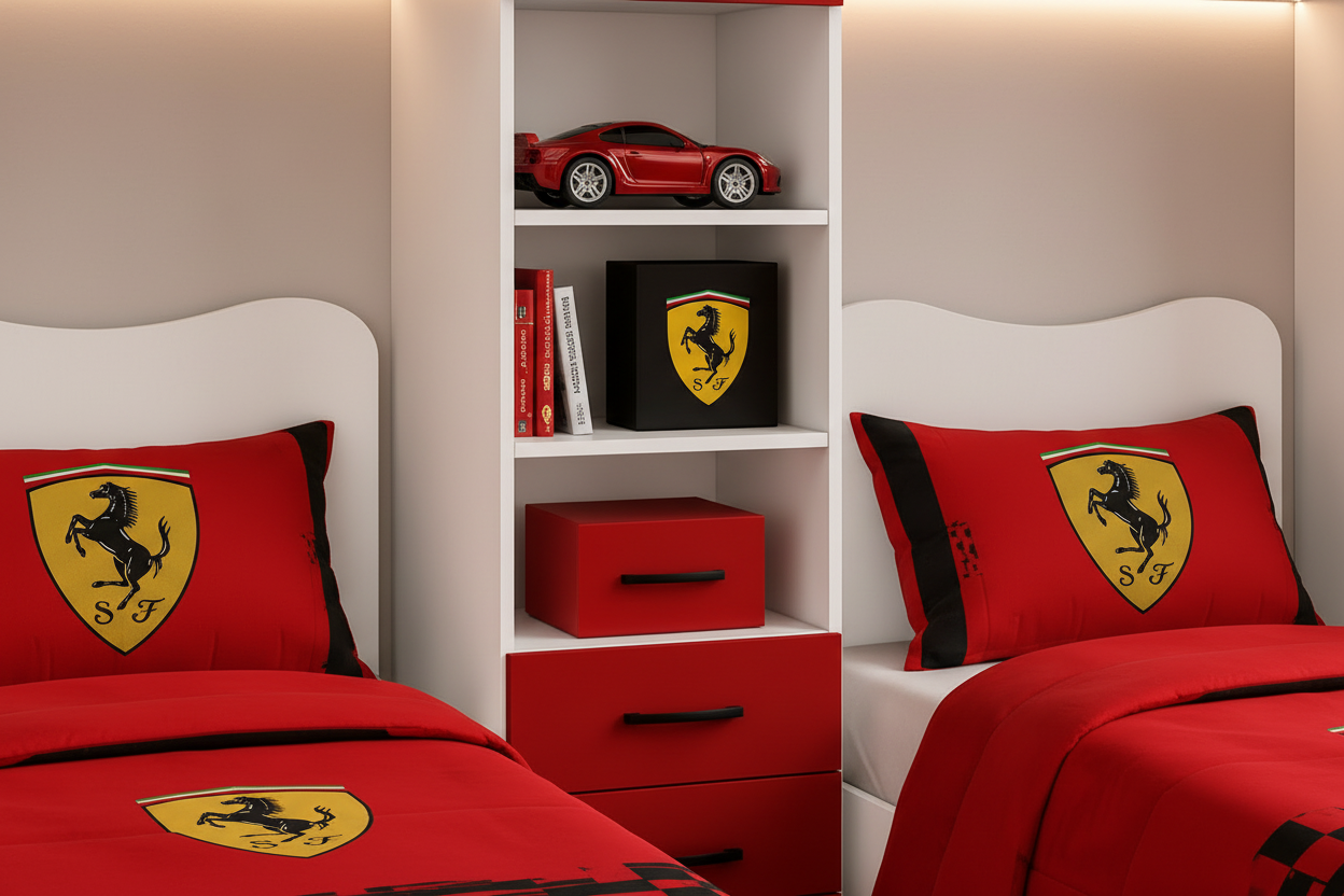 Cameretta a Ponte Racing Luxury – Design Sportivo ed Effetto Showroom